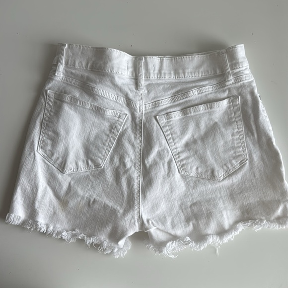 White Denim Ripped Jean Shorts from LOFT size 2 - Picture 4 of 7